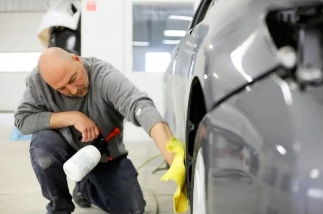 kia certified collision repair painter