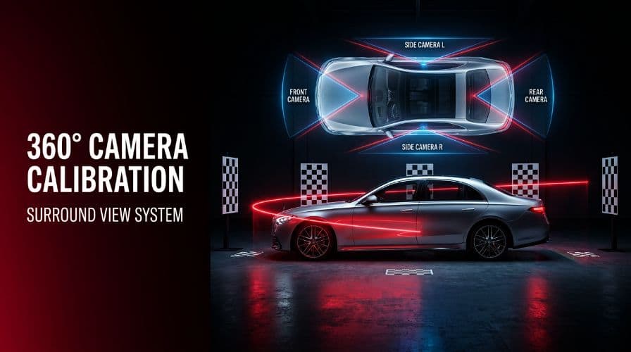 ADAS Repair 360 surround view camera calibration at Heritage Collision Ann Arbor ADAS-Repair-360-surround-view-camera-calibration-at-Heritage-Collision-Ann-Arbor
